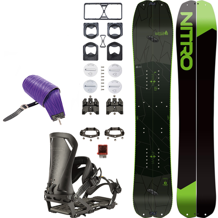 ZESTAW NITRO 2025: Doppleganger & Vertical by KOHLA + Vertical ST & IBEX x SPARK R&D | splitboard & foki + wiązania & pucki | 156cm / 160cm