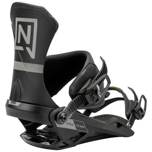 NITRO Team PRO 2025 | wiązania snowboardowe | VIBRAM ® | ultra black | LEVEL UP LIKE THE PROS