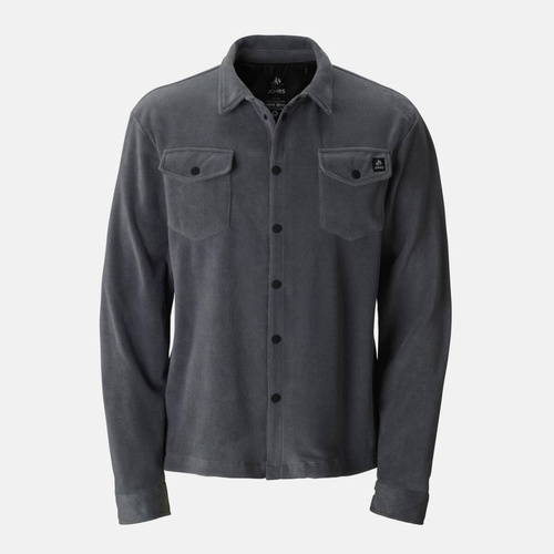 JONES Men's December Recycled Fleece Shirt 2025 | bluza / koszula | stone gray