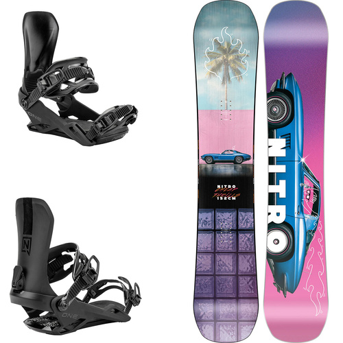 ZESTAW NITRO 2025: Cheap Thrills + One ULTRA BLACK | deska snowboard + wiązania