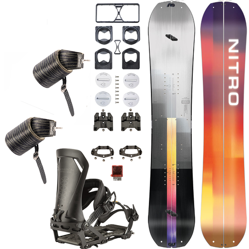 ZESTAW NITRO 2024: Team Split & Peak + Vertical ST & IBEX pucks x SPARK R&D | splitboard & foki + wiązania & pucki | 159cm 