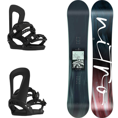 DAMSKI ZESTAW 2024: snowboard NITRO Mystique GULLWING + wiązania BATALEON E-stroyer