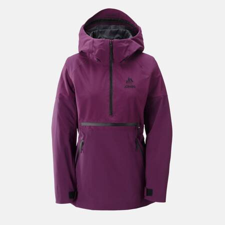 JONES Women's MTN Surf Recycled Anorak 2025 | damska kurtka kangurka snowboard / splitboard | 20K/20K | 2L | deep prurple