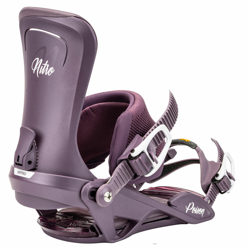 NITRO Poison 2025 | damskie wiązania snowboardowe | VIBRAM | deep purple | The Ultimate Blend of Precision & Comfort