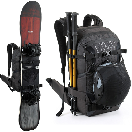 NITRO Slash 25 PRO 2025 | plecak snowboard / splitboard | usztywniaczem i mocowaniem na kask | kompatybilny z bukłakiem i protektorem KOROYD | phantom