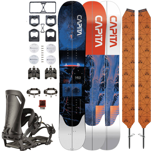 ZESTAW: splitboard & foki / CAPITA Neo Slasher & UNION Climbing Skins by MONTANA + wiązania NITRO Vertical x SPARK R&D & pucki | 151cm