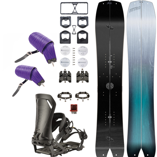 ZESTAW NITRO 2023: splitboard & foki / NITRO Squash & Vertical by KOHLA + wiązania x SPARK Vertical + pucki IBEX | 152cm + M