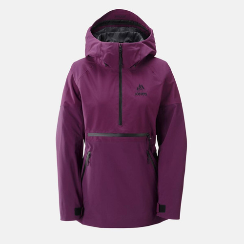 JONES Women's MTN Surf Recycled Anorak 2025 | damska kurtka kangurka snowboard / splitboard | 20K/20K | 2L | deep prurple