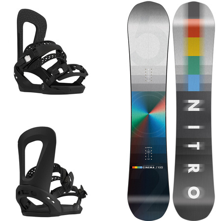 ZESTAW: NITRO Cinema GULLWING 2025 + BATALEON E-stroyer BLACK | snowboard + wiązania