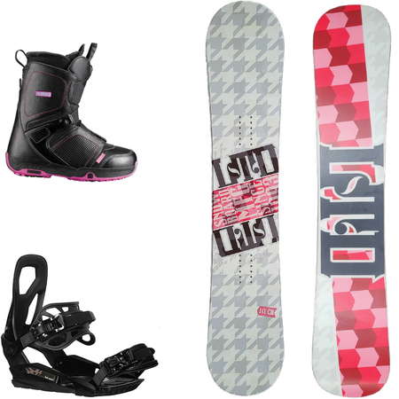 ZESTAW: LTD MFG mellow CAMBER 141cm + RAGE / SP RX540 2024 r. S/M + SALOMON Pearl | snowboard + wiązania + buty