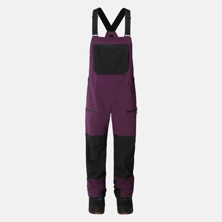 JONES Men's MTN Surf Recycled Bibs 2025 | spodnie snowboard / splitboard | 2L | 20K/20K | deep purple