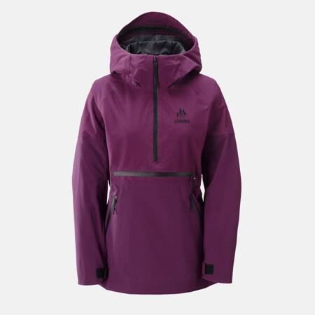 Damska kurtka kangurka snowboard / splitboard JONES Women's MTN Surf Recycled Anorak | 20K/20K | 2L | deep prurple