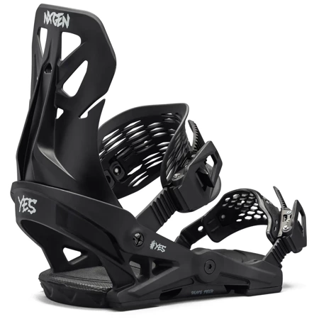 Dziecięce wiązania snowboardowe YES x NOW x LOBSTER NX-GEN 2025 | SkateTech ® | black