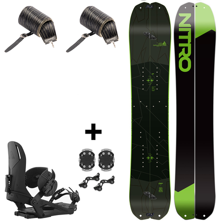 JUNIORSKI ZESTAW 2025: splitboard NITRO Miniganger + UNION Charger S (do EU40) + foki KOHLA | 132cm (do 50kg) 