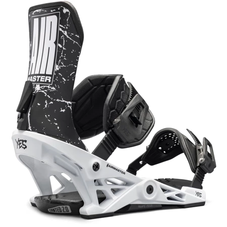 Wiązania snowboardowe YES x NOW x LOBSTER Airmaster 2025 | SkateTech ® | white | UWAGA