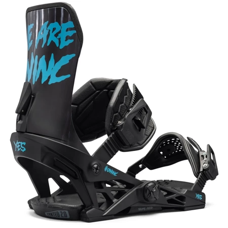 Wiązania snowboardowe YES x NOW x LOBSTER UNINC 2025 | SkateTech ® | black / blue | UWAGA