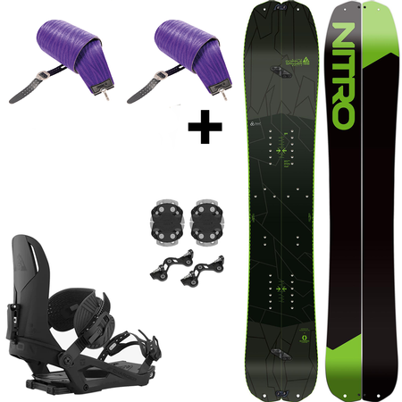 ZESTAW 2025: splitboard & foki / NITRO Doppleganger & Vertical by KOHLA + wiązania UNION Charger | 156 / 160