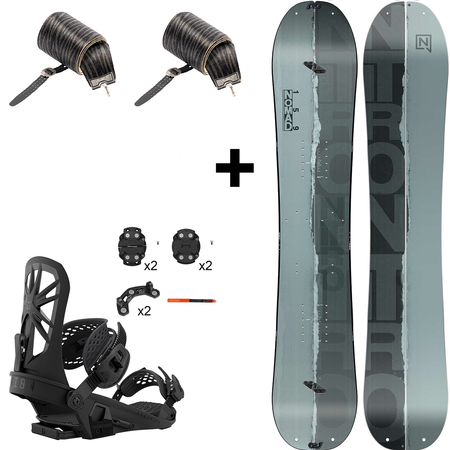 ZESTAW 2025: splitboard & foki / NITRO Nomad & Peak by KOHLA + wiązania UNION Explorer