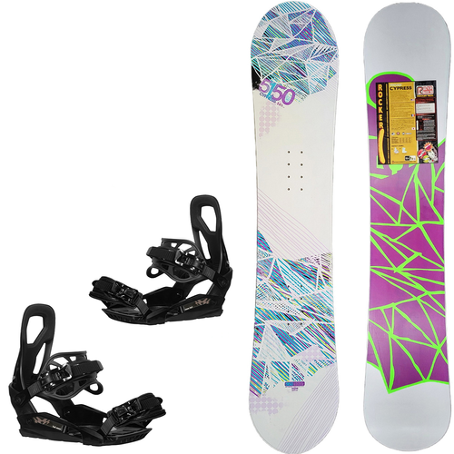 DAMSKI ZESTAW: snowboard 5150 Cypress ROCKER 140cm + wiązania RAGE / SP RX540 r. S/M