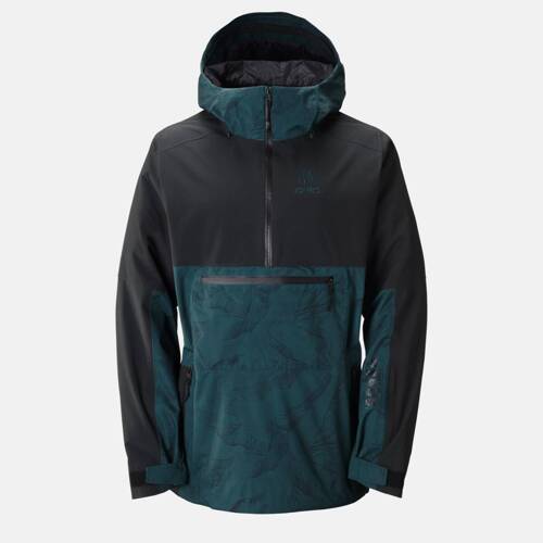 Kurtka kangurka snowboard / splitboard JONES Men's MTN Surf Recycled Anorak 20K/20K | 2L | pacific teal print