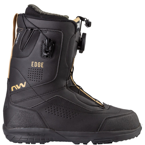 NORTHWAVE Edge HYBRID 2023 | buty snowboardowe | TF Liner | black / sand